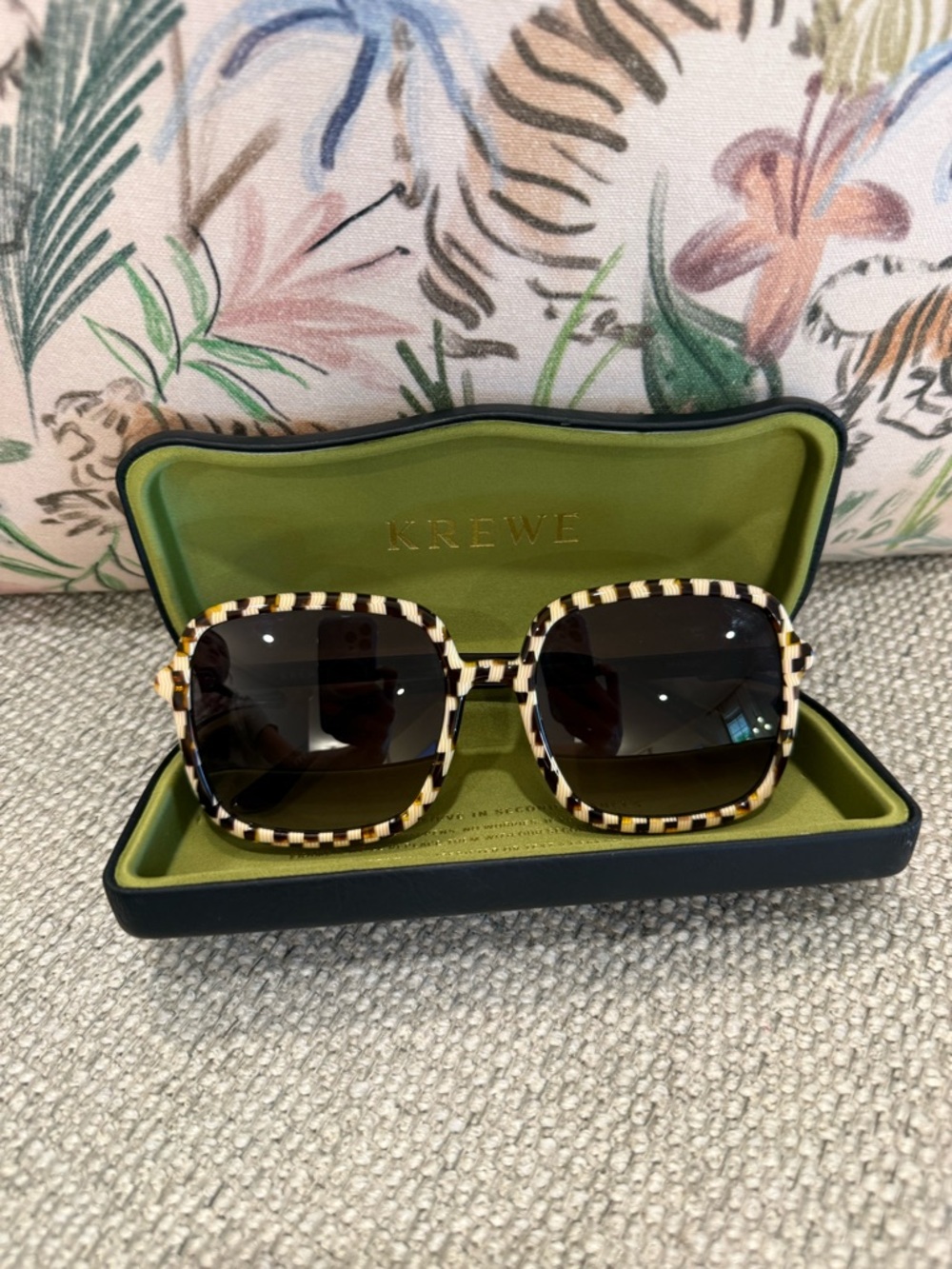 KREWE Margot Sunglasses - Checkered